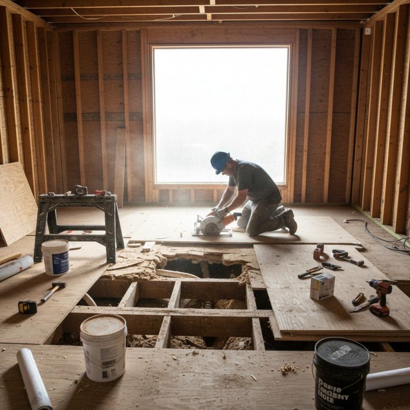 Sagging Floor Repair detail