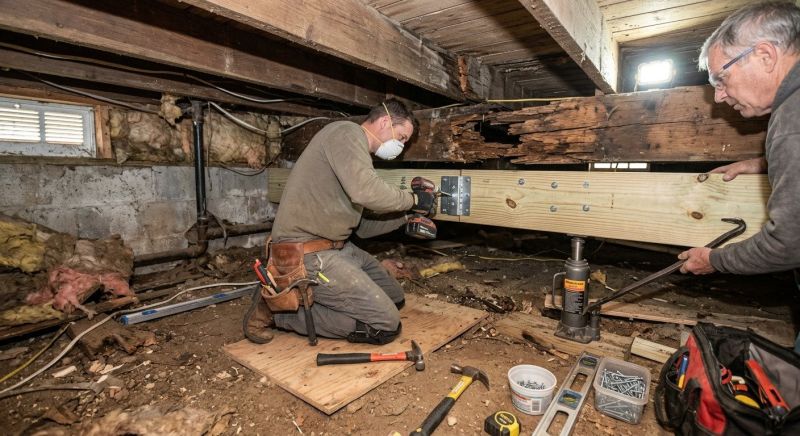 Garage Beam Repair in Wilmington, NC